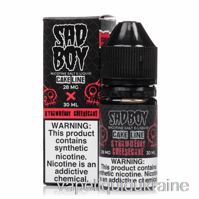 Vape Liquid Ukraine Strawberry Cheesecake - Sadboy Salts - 30mL 28mg